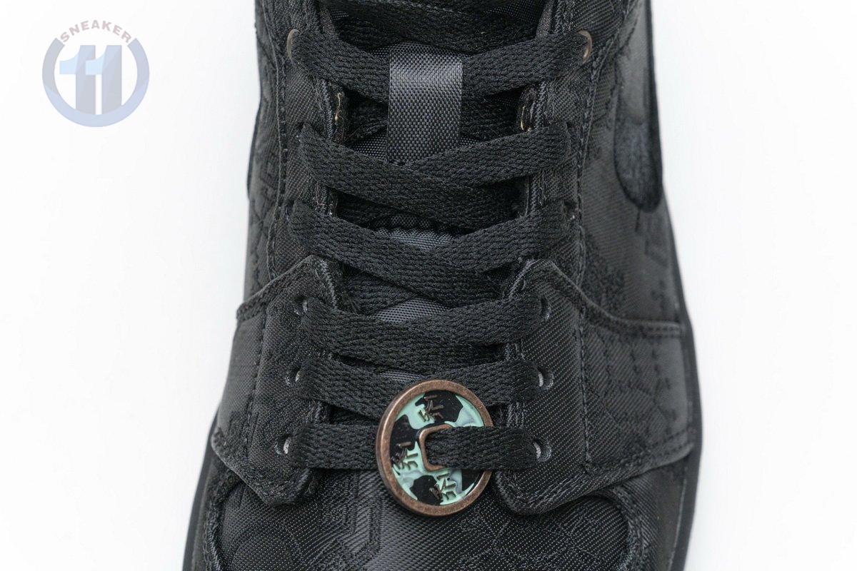 CU2804-300 Edison Chen x Air Jordan 1 Mid “Fearless Black”