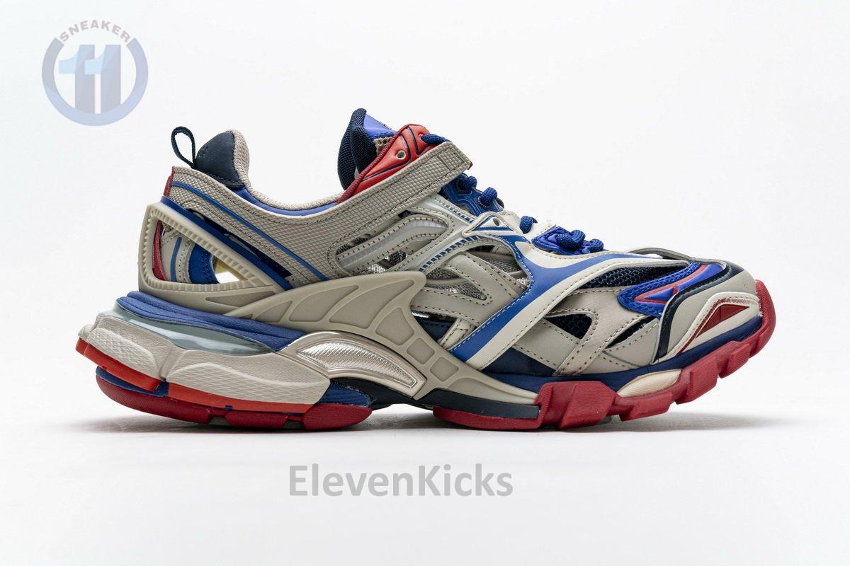 570391 W2GN2 8570 Blenciaga Track 2 Sneaker Beige Blue