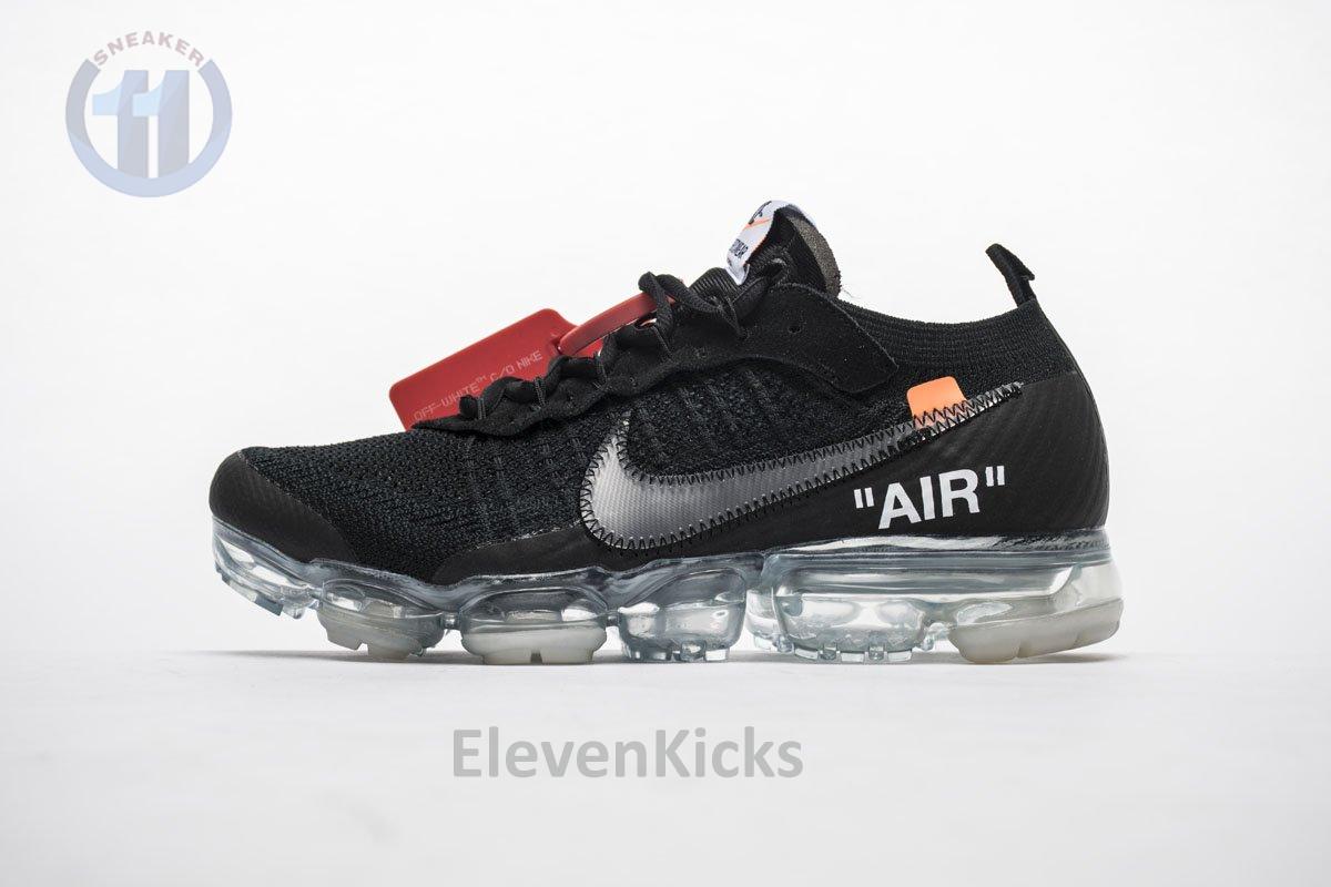 2018 1.0 AA3831-002 Off White x Nike Air VaporMax 2018 ‘Black White’