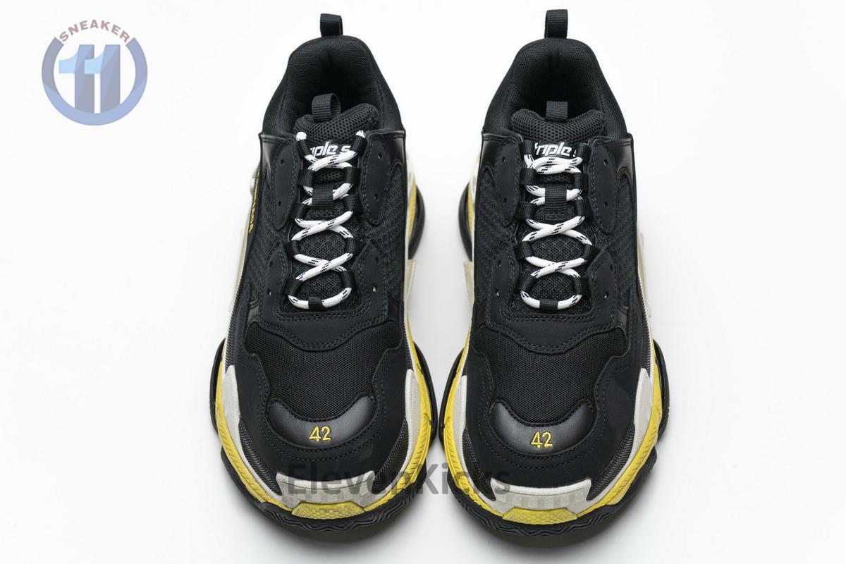 483513 w06e1 1078 Ba*len*cia*ga triple s black yellow