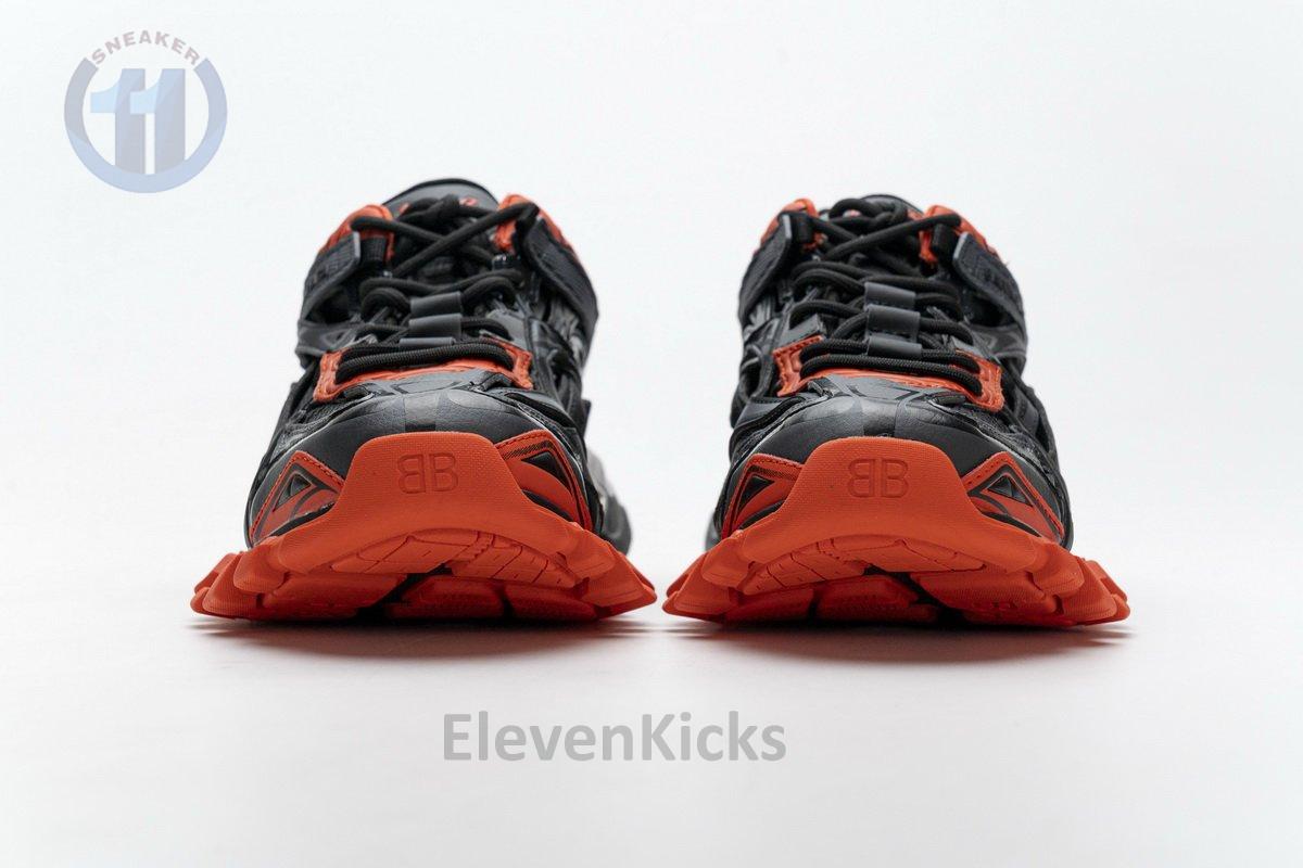 570391 W2GN1 2002 Blenciaga Track 2 Sneaker Dark Grey Orange
