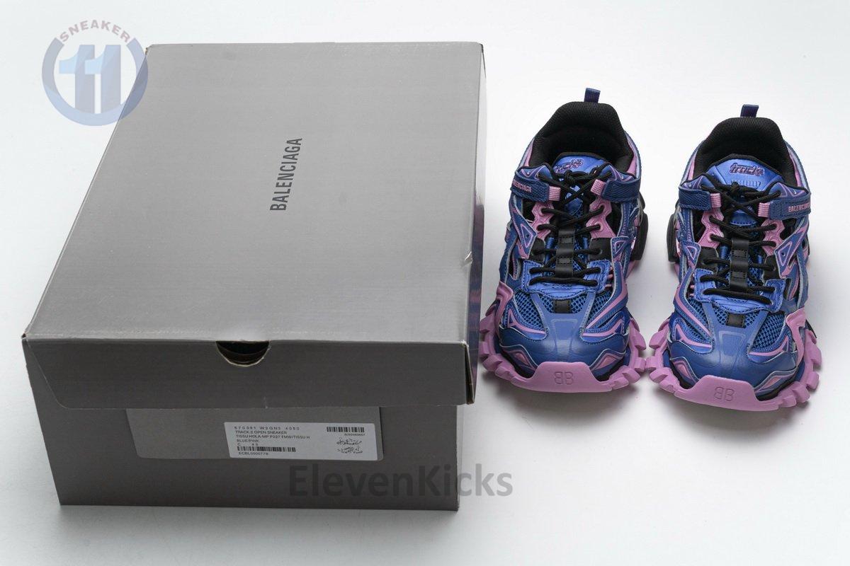 570391 W2GN3 4050 Blenciaga Track 2 Sneaker Blue Pink