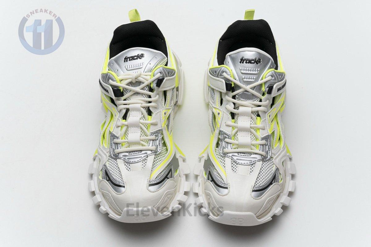568515 W2ON3 9073 Blenciaga Track 2 Sneaker White Fluo Yellow