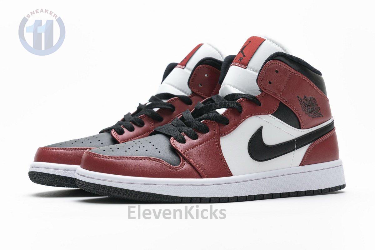 554725-069 Air Jordan 1 Mid Gym Red