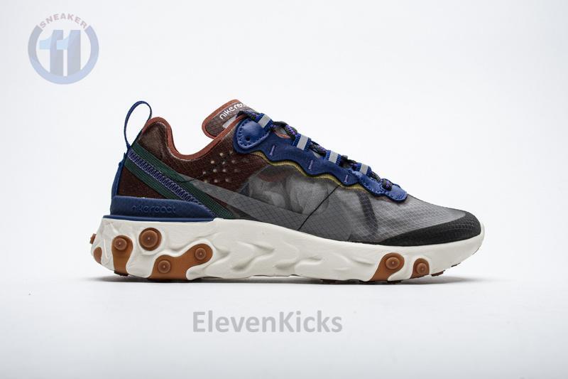 Nike React Element 87 MossBlackDeep Royal Blue AO1090-200