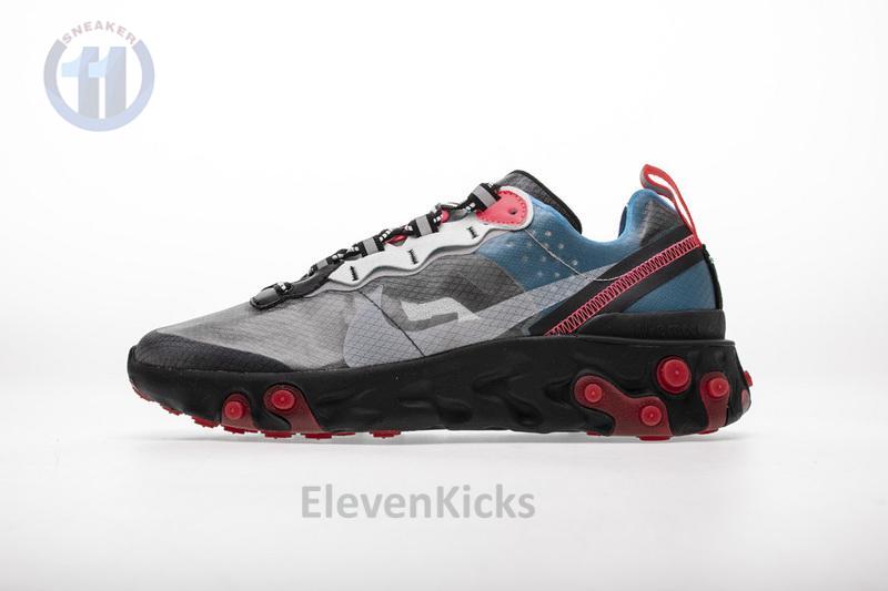 Nike React Element 87 “Blue Chill Solar Red”AQ1090-006