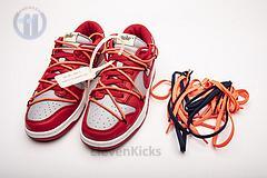 CT0856-600 OFF White X Nike Dunk Low University Red