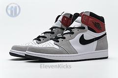555088-126 Air Jordan 1 High Smoke Grey Red