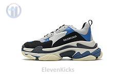 541624 w06e2 7080 Ba*len*cia*ga triple s black grey blue