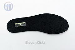 Ba*len*cia*ga speed clear sole sneaker black yellow fluo