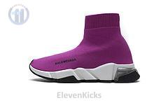 Ba*len*cia*ga speed clear sole sneaker fuchsia white