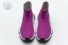 Ba*len*cia*ga speed clear sole sneaker fuchsia white