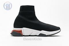 Ba*len*cia*ga speed clear sole sneaker black white red