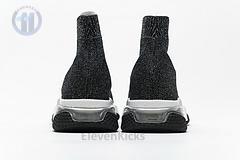 Ba*len*cia*ga speed clear sole sneaker black silver