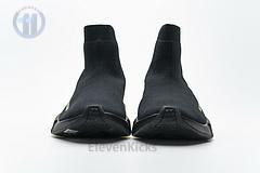 Ba*len*cia*ga speed clear sole sneaker black yellow fluo