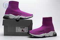 Ba*len*cia*ga speed clear sole sneaker fuchsia white