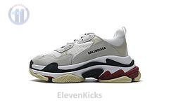 541624 w06e2 1790 Ba*len*cia*ga triple s white dark grey red