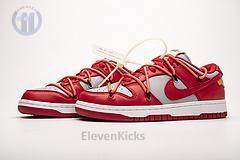 CT0856-600 OFF White X Nike Dunk Low University Red
