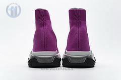 Ba*len*cia*ga speed clear sole sneaker fuchsia white