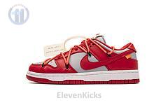 CT0856-600 OFF White X Nike Dunk Low University Red