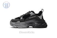 483546 w06f1 0841 Ba*len*cia*ga triple s black grey silver