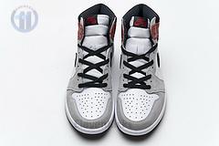 555088-126 Air Jordan 1 High Smoke Grey Red