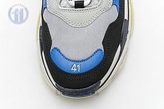 541624 w06e2 7080 Ba*len*cia*ga triple s black grey blue