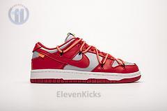 CT0856-600 OFF White X Nike Dunk Low University Red