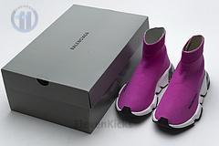 Ba*len*cia*ga speed clear sole sneaker fuchsia white