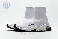 Ba*len*cia*ga speed clear sole sneaker white black