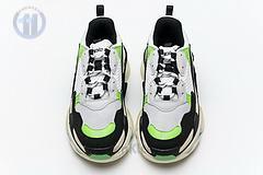 483513 w06e1 1008 Ba*len*cia*ga triple s white green