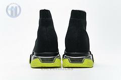 Ba*len*cia*ga speed clear sole sneaker black yellow fluo