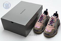 490672 w09o5 1036 Ba*len*cia*ga triple s grey pink