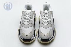 541624 w06e2 1790 Ba*len*cia*ga triple s white dark grey red