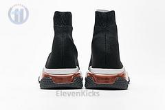 Ba*len*cia*ga speed clear sole sneaker black white red
