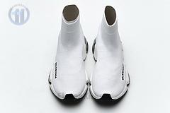 Ba*len*cia*ga speed clear sole sneaker white black