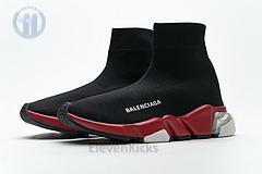 Ba*len*cia*ga speed clear sole sneaker black red