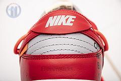CT0856-600 OFF White X Nike Dunk Low University Red