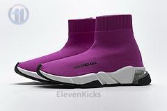 Ba*len*cia*ga speed clear sole sneaker fuchsia white