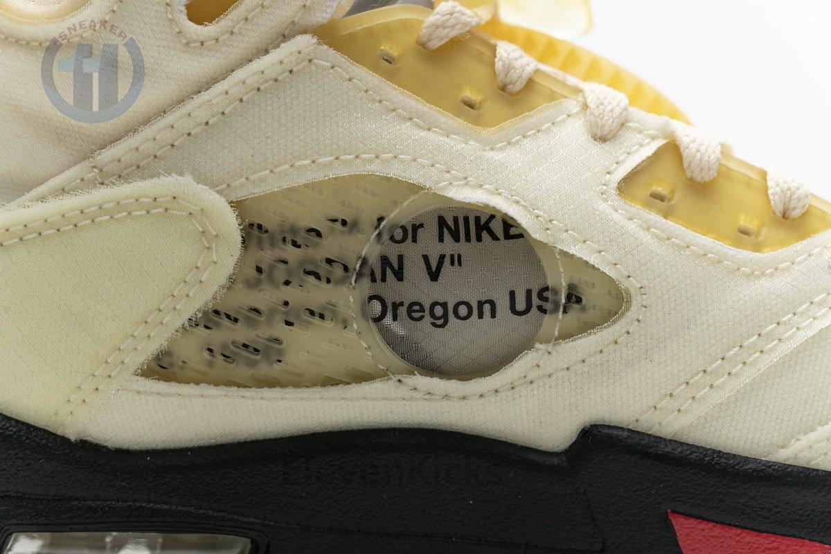DH8565-100 OFF White x Air Jordan 5 Retro SP Sail