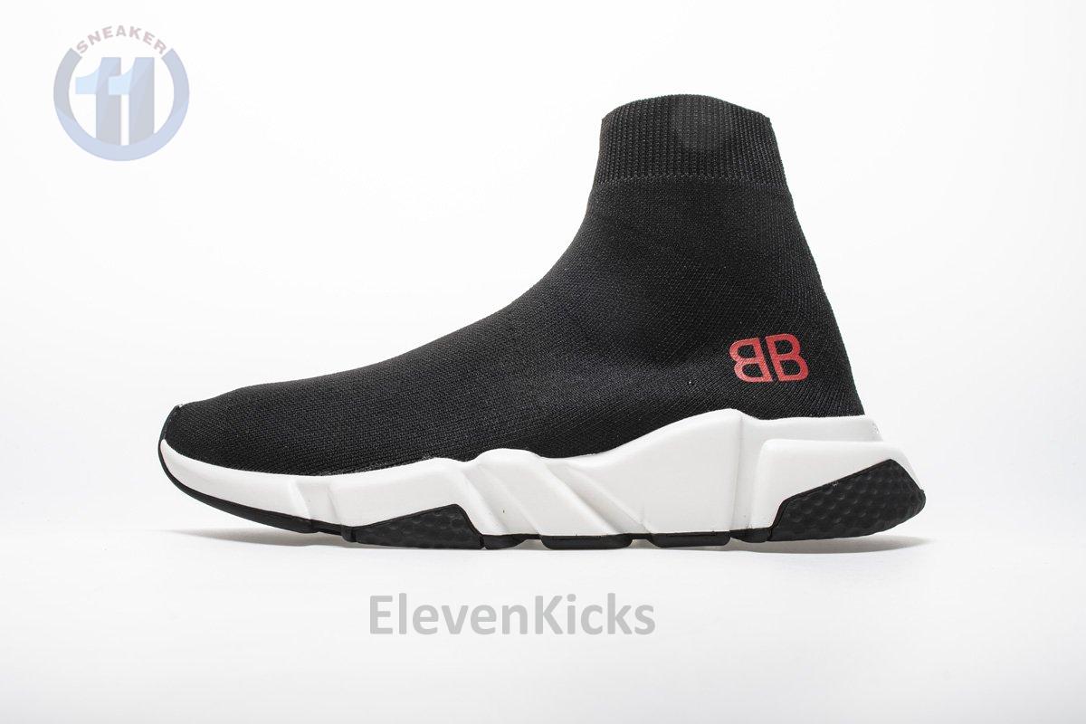 Ba*len*cia*ga stretch mesh high top sneaker