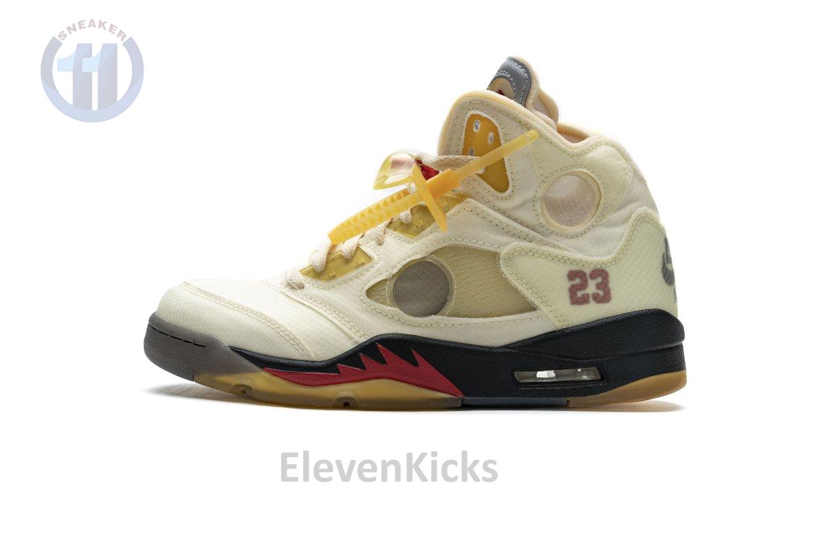 DH8565-100 OFF White x Air Jordan 5 Retro SP Sail