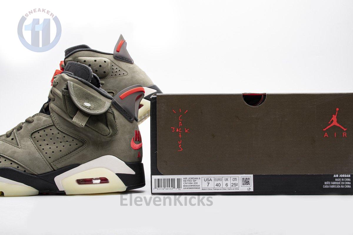 Travis Scott X Air Jordan 6 “Medium Olive”