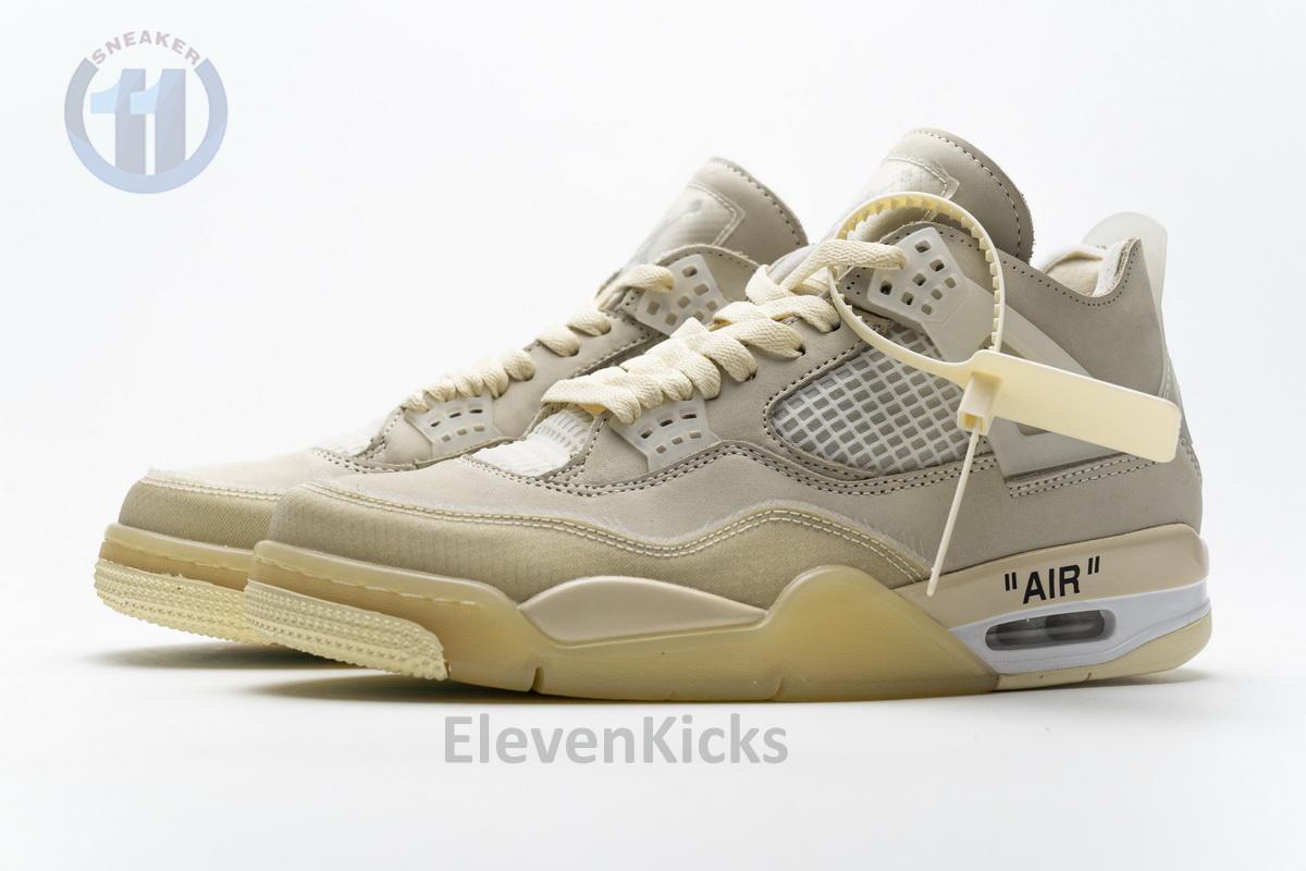 OFF White x Air Jordan 4 Sail
