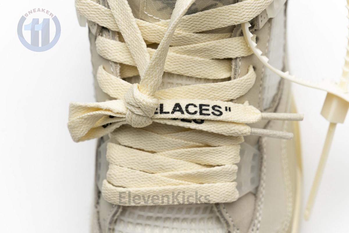 OFF White x Air Jordan 4 Sail