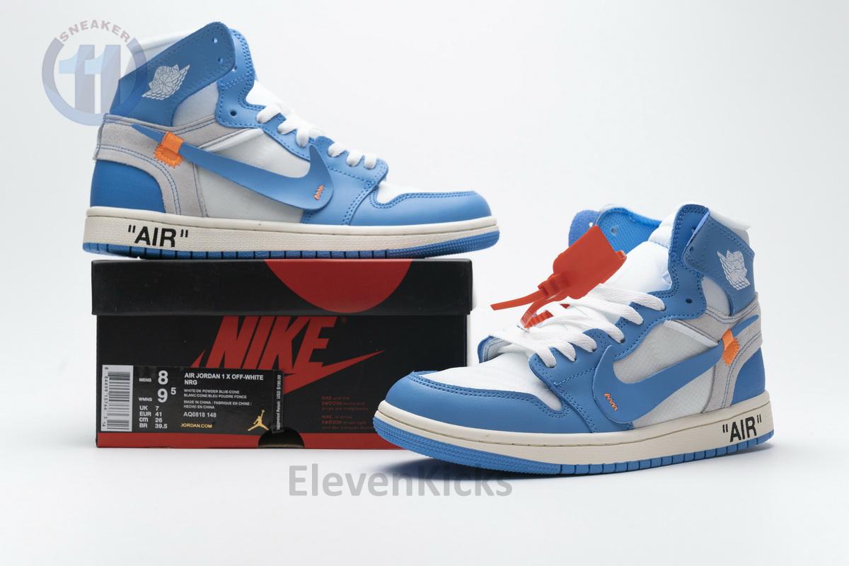 Jordan 1 Retro High Off-White University Blue Update Lace