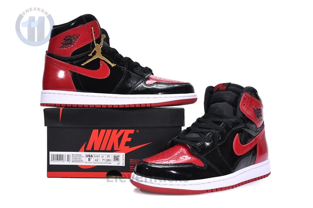 Air Jordan 1 High OG Bred Patent