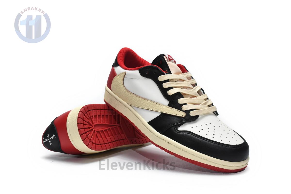 DM7866-166 Travis Scott x Air Jordan 1 Low Black Red