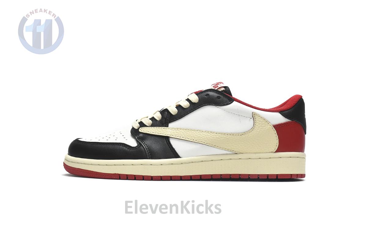 DM7866-166 Travis Scott x Air Jordan 1 Low Black Red