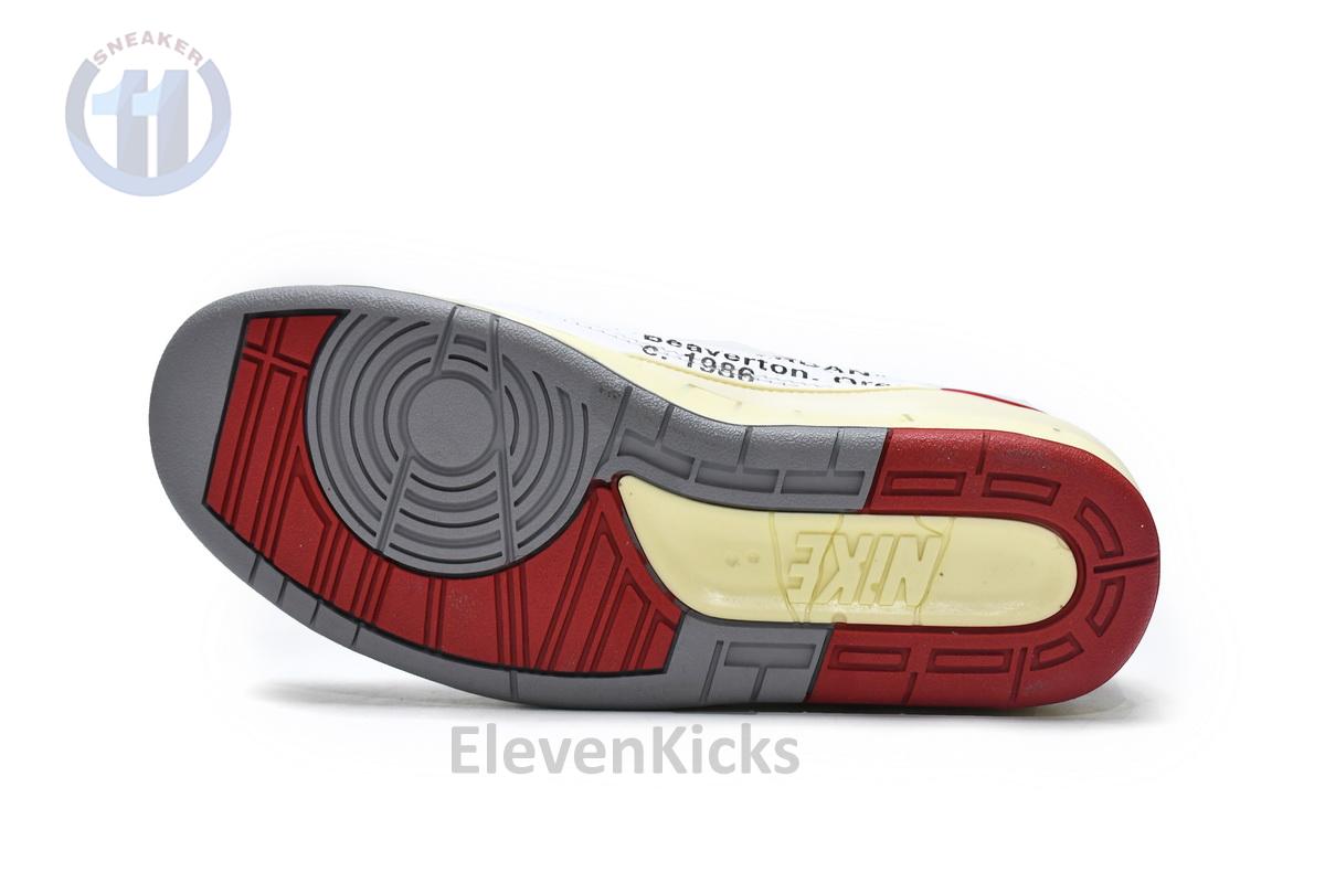 DJ4375-106 Off White x Air Jordan 2 Retro Low SP White and Varsity Red